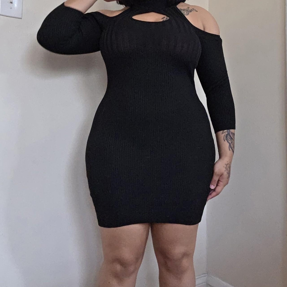 Rue21 Black Cut-Out Mini Dress